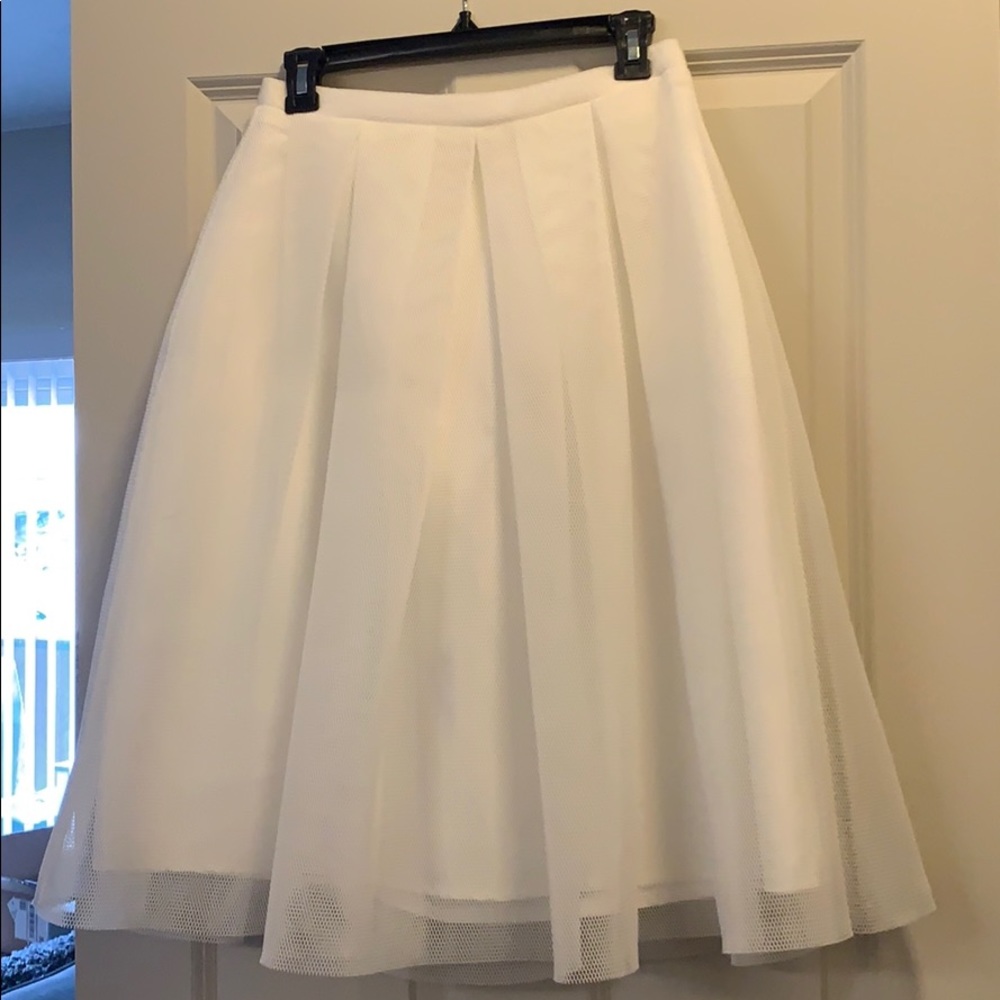 White tulle skirt
